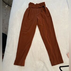 Forever 21 Belted rust orange pants